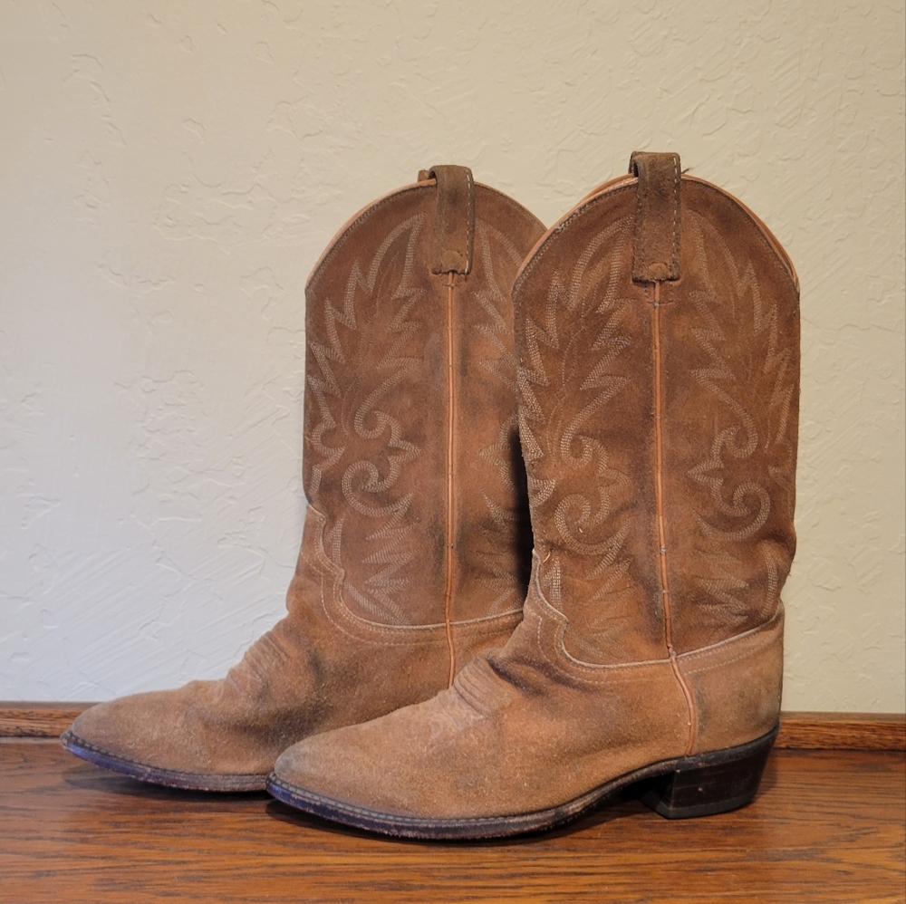 Dan Post Suede Western Boots